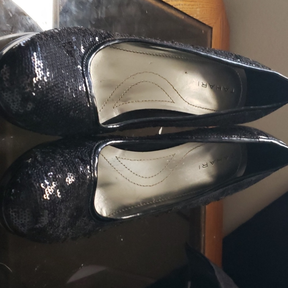 Tahari sequin heels